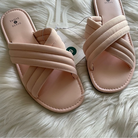 SHADE & SHORE NWT Blush Sandals - Picture 4 of 11